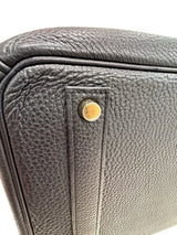 Hermes Birkin 40 Black Ardennes Leather With Gold Hardware