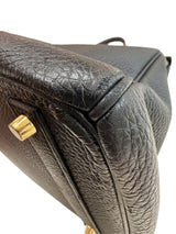 Hermes Birkin 40 Black Ardennes Leather With Gold Hardware