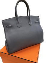 Hermes Birkin 35 Etain Togo Leather With Gold Hardware Handbag