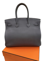Hermes Birkin 35 Etain Togo Leather With Gold Hardware Handbag
