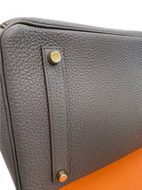 Hermes Birkin 35 Etain Togo Leather With Gold Hardware Handbag