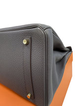 Hermes Birkin 35 Etain Togo Leather With Gold Hardware Handbag