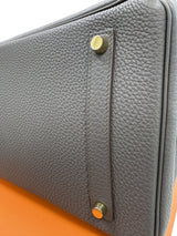 Hermes Birkin 35 Etain Togo Leather With Gold Hardware Handbag