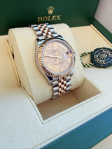 Rolex Datejust 31mm Midsize Ladies Steel Gold Two-Tone Jubilee Pink Dial 278271