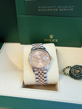 Rolex Datejust 31mm Midsize Ladies Steel Gold Two-Tone Jubilee Pink Dial 278271