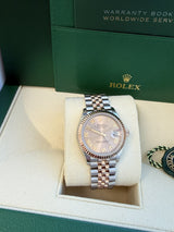 Rolex Datejust 31mm Midsize Ladies Steel Gold Two-Tone Jubilee Pink Dial 278271