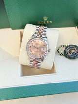 Rolex Datejust 31mm Midsize Ladies Steel Gold Two-Tone Jubilee Pink Dial 278271