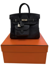 Hermès Birkin Cargo 25 Gris Misty Swift and Toile Canvas Palladium Hardware