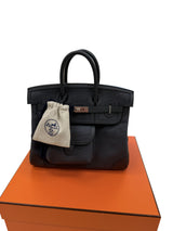 Hermès Birkin Cargo 25 Gris Misty Swift and Toile Canvas Palladium Hardware