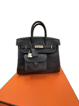 Hermès Birkin Cargo 25 Gris Misty Swift and Toile Canvas Palladium Hardware