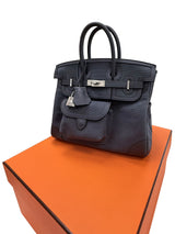 Hermès Birkin Cargo 25 Gris Misty Swift and Toile Canvas Palladium Hardware