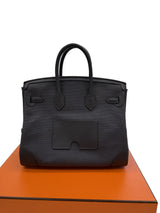 Hermès Birkin Cargo 25 Gris Misty Swift and Toile Canvas Palladium Hardware