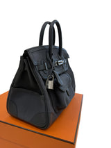 Hermès Birkin Cargo 25 Gris Misty Swift and Toile Canvas Palladium Hardware