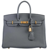 Hermès Birkin 25 Vert Amande Togo Leather With Gold Hardware Handbag