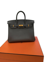 Hermès Birkin 25 Vert Amande Togo Leather With Gold Hardware Handbag
