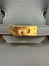 Hermès Birkin 25 Vert Amande Togo Leather With Gold Hardware Handbag