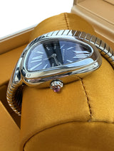 Bulgari Serpenti Tubogas 35mm Stainless Steel Black Opaline Dial Watch 102824