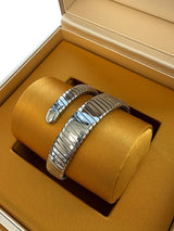 Bulgari Serpenti Tubogas 35mm Stainless Steel Black Opaline Dial Watch 102824