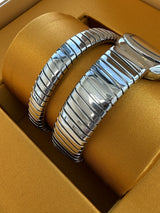 Bulgari Serpenti Tubogas 35mm Stainless Steel Black Opaline Dial Watch 102824