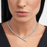 Bulgari Serpenti Viper Necklace With Full Pave Diamonds 18K White Gold