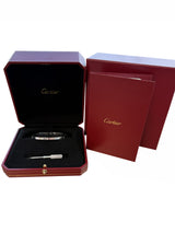 Cartier Love Bracelet Small Model With 6 Brilliant Cut Diamonds 18K White Gold