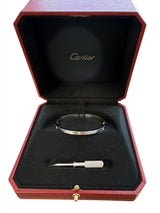 Cartier Love Bracelet Small Model With 6 Brilliant Cut Diamonds 18K White Gold