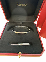 Cartier Love Bracelet Small Model With 6 Brilliant Cut Diamonds 18K White Gold