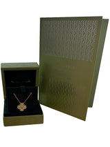 Van Cleef & Arpels Vintage Alhambra Pendant 18K Yellow Gold Diamond Necklace
