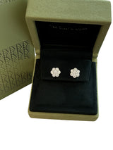 Van Cleef & Arpels 1.46ct Round Diamond Fleurette Earrings 18K White Gold