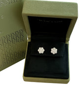 Van Cleef & Arpels 1.46ct Round Diamond Fleurette Earrings 18K White Gold