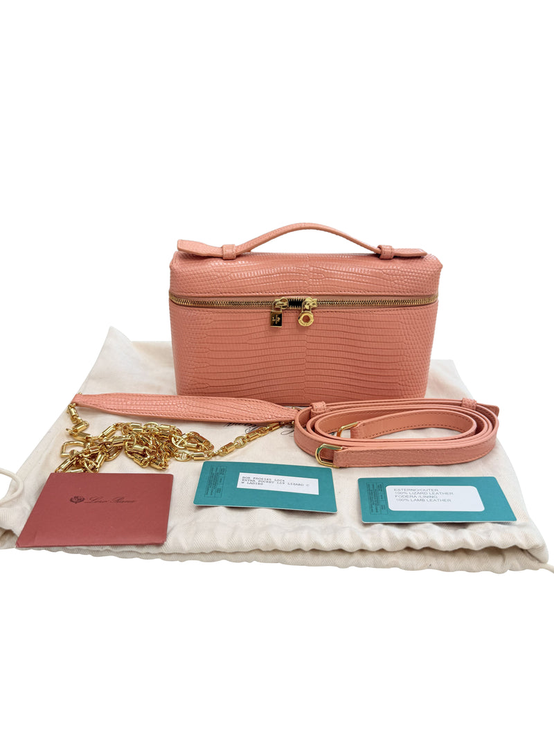 Loro Piana Extra Pocket L19 Monitor Lizard Dark Bubblegum/Sun Gold