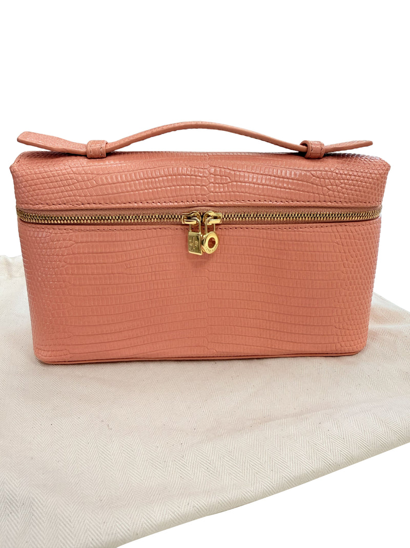 Loro Piana Extra Pocket L19 Monitor Lizard Dark Bubblegum/Sun Gold