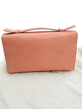 Loro Piana Extra Pocket L19 Monitor Lizard Dark Bubblegum/Sun Gold Chain Strap