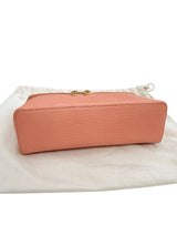 Loro Piana Extra Pocket L19 Monitor Lizard Dark Bubblegum/Sun Gold Chain Strap