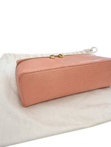 Loro Piana Extra Pocket L19 Monitor Lizard Dark Bubblegum/Sun Gold Chain Strap