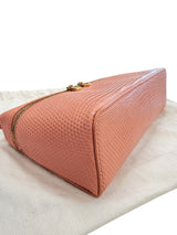 Loro Piana Extra Pocket L19 Monitor Lizard Dark Bubblegum/Sun Gold Chain Strap