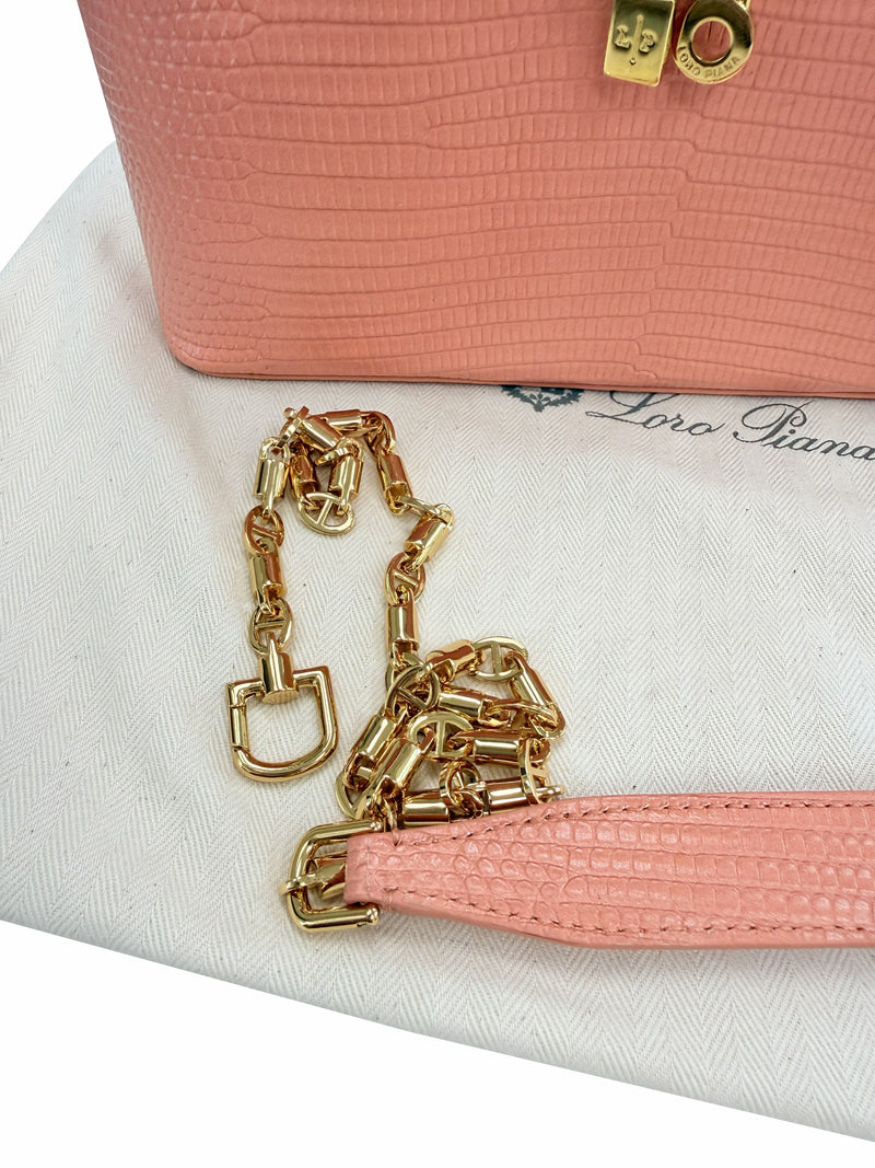 Loro Piana Extra Pocket L19 Monitor Lizard Dark Bubblegum/Sun Gold