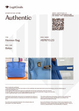 Hermes Birkin 25 Bleu Du Nord Swift Leather with Palladium Hardware Handbag