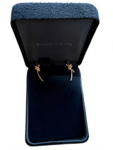 Tiffany & Co. Tiffany Knot Round Brilliant Pavé Diamond Earrings 18K Rose Gold