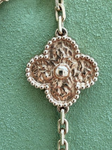Van Cleef & Arpels Vintage Alhambra Long Necklace 20 Motifs 18K Rose Gold