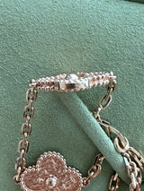 Van Cleef & Arpels Vintage Alhambra Long Necklace 20 Motifs 18K Rose Gold