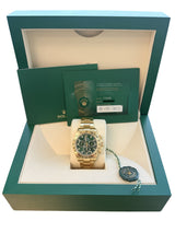 Rolex Daytona Chronograph Yellow Gold John Mayer Green Dial Mens Watch 116508