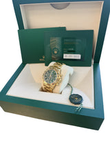 Rolex Daytona Chronograph Yellow Gold John Mayer Green Dial Mens Watch 116508