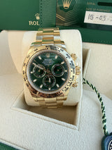 Rolex Daytona Chronograph Yellow Gold John Mayer Green Dial Mens Watch 116508