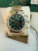 Rolex Daytona Chronograph Yellow Gold John Mayer Green Dial Mens Watch 116508