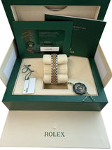 Rolex Lady-Datejust 28mm Silver Diamond Dial Yellow Gold Steel Watch 279173