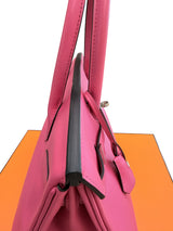 Hermès Birkin 30 Rose Shocking Swift Leather With Palladium Hardware Handbag