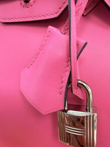 Hermès Birkin 30 Rose Shocking Swift Leather With Palladium Hardware Handbag