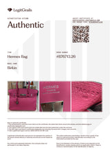 Hermès Birkin 30 Rose Shocking Swift Leather With Palladium Hardware Handbag