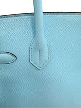 Hermès Birkin 30 Blue Atoll Epsom Leather With Palladium Hardware